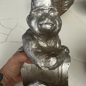 4 Vintage Cast Iron Monkey Wall Mount Holder Sculpture Rustic Bottle Holder